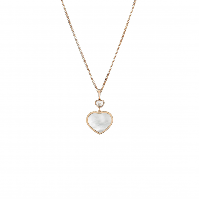 CHOPARD HAPPY HEARTS PENDANT, ROSE GOLD, DIAMOND, MOTHER-OF-PEARL 797482-5301